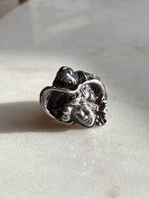Load image into Gallery viewer, Vintage Art Nouveau Lady Sterling Ring Size 6.25
