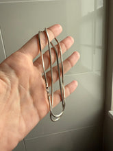 Load image into Gallery viewer, Squared Snake Link Sterling Silver Chain 21.5”
