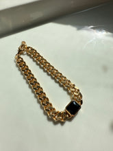 Load image into Gallery viewer, Cuban Link Bracelet w/ Glass Stone 7”
