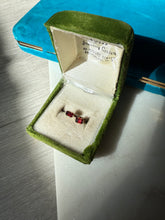 Load image into Gallery viewer, Vintage Garnet 14k Gold Push Back Earrings

