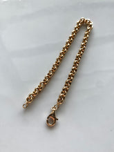 Load image into Gallery viewer, Rolo Link Gold Vermeil .925 Bracelet
