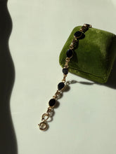Load image into Gallery viewer, Black Onyx 1/20 12k Gold Fill Bracelet 7.25”
