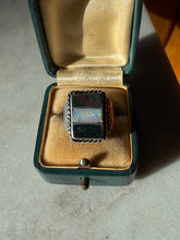Load image into Gallery viewer, Bloodstone &amp; Opal Sterling Silver Ring Size 7

