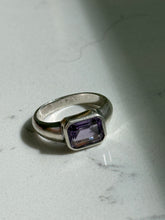 Load image into Gallery viewer, Amethyst Sterling Silver Ring Size 8
