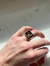 Load image into Gallery viewer, Silpada Smokey Quartz Sterling Silver Square Ring Size 6

