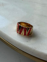 Load image into Gallery viewer, Canadian Orange Stone Gold Vermeil Ring Size 9.75
