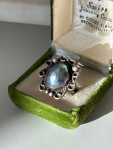 Load image into Gallery viewer, Vintage Sterling Silver Pearl Ring Size 7.75
