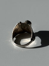 Load image into Gallery viewer, Malachite Sterling Silver Ring Size 8.5
