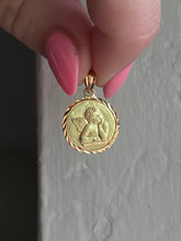 Load image into Gallery viewer, Cherub Vintage 14k Gold Charm
