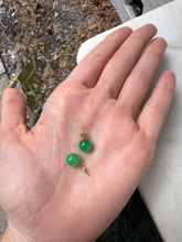 Load image into Gallery viewer, Jade 14k Gold Push Back Earrings
