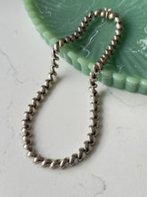 Load image into Gallery viewer, Italian San Marco Croissant Sterling Silver Chain 16”
