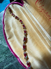 Load image into Gallery viewer, Gold Vermeil CZ Tennis Bracelet 7.25”
