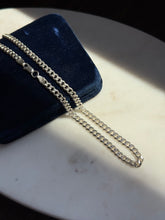 Load image into Gallery viewer, Vintage Italian Solid Sterling Silver Cuban Link Chain 20”
