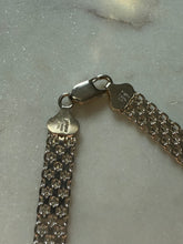 Load image into Gallery viewer, Milor Italy Two-Toned X Collar Sterling Silver Necklace 18”
