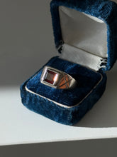 Load image into Gallery viewer, Garnet Sterling Silver Ring Size 7.75
