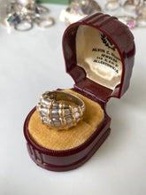 Load image into Gallery viewer, Two-Toned Sterling Silver Dome Ring
