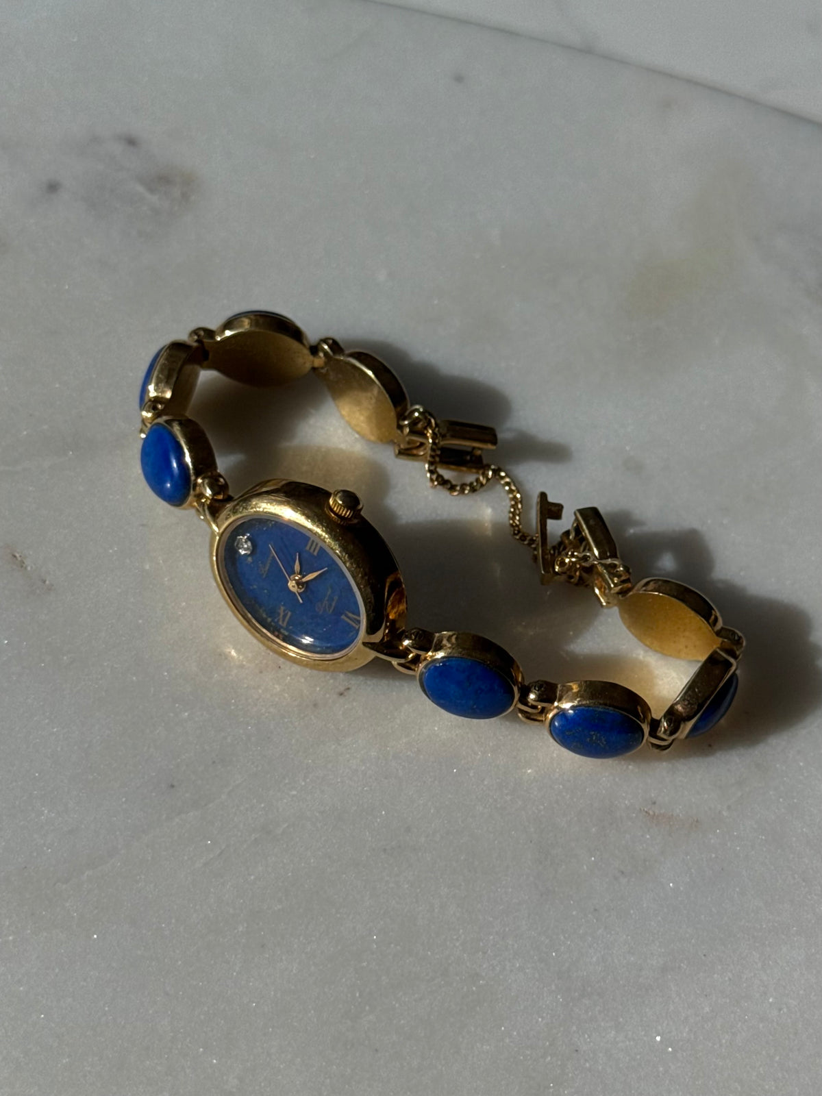 Vintage Blue Wrist Watch