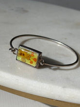 Load image into Gallery viewer, Sterling Silver Floral Bangle Bracelet
