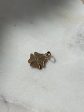 Load image into Gallery viewer, Vintage 10k Gold Clover Good Luck Pendant
