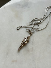 Load image into Gallery viewer, Pinocchio Marionette Puppet Sterling Silver Necklace 18”
