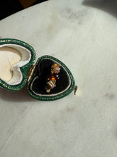 Load image into Gallery viewer, y2k Garnet &amp; Citrine Gold Vermeil Ring Size 6.25
