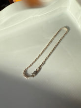 Load image into Gallery viewer, Italian Sterling Rope Bracelet 7.25”
