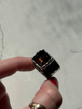 Load image into Gallery viewer, Silpada Smokey Quartz Sterling Silver Square Ring Size 6
