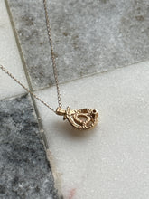 Load image into Gallery viewer, Opal &amp; Diamond 14k Gold Necklace 19”

