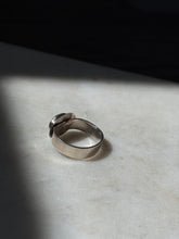 Load image into Gallery viewer, Vintage Jade Sterling Silver Ring Size 7.5
