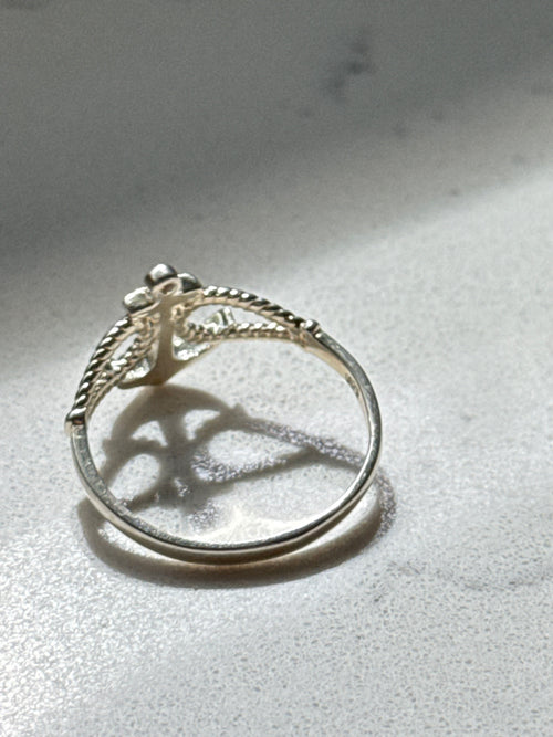 Anchor Sterling Silver Ring Size 9.75
