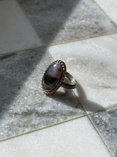 Load image into Gallery viewer, Vintage Agate Sterling Silver Ring Size 4.25
