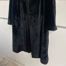 Load image into Gallery viewer, Vintage 1960s Black Faux Fur Coat
