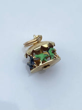 Load image into Gallery viewer, Sloan &amp; Co. Enamel Articulated Carousel 14k Gold Charm
