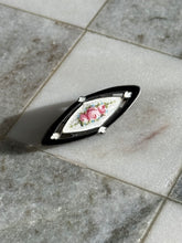 Load image into Gallery viewer, Floral Enamel Sterling Silver Brooch
