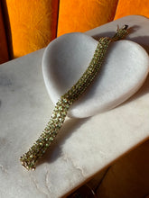 Load image into Gallery viewer, Peridot Gold Vermeil Bracelet 7.5”
