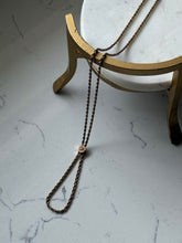 Load image into Gallery viewer, Antique Gold Fill &amp; 10k Gold Slider Watch Rope Chain w/ Dog Clip

