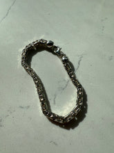 Load image into Gallery viewer, Solid Byzantine Link Sterling Silver Bracelet 8”
