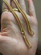 Load image into Gallery viewer, Italian Vintage Semi-Solid 10k Yellow Gold Franco Chain 22”
