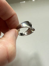 Load image into Gallery viewer, Diamond Cross y2k Sterling Silver Ring Size 7
