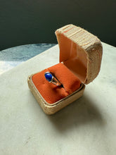 Load image into Gallery viewer, Sodalite Sterling Silver Hearts Ring Size 6.25
