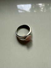 Load image into Gallery viewer, Carved Rose Sterling Silver Ring Size 8.5
