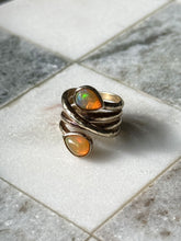 Load image into Gallery viewer, Gold Vermeil Opal Ring Size 4.75
