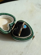 Load image into Gallery viewer, Opal Gold Vermeil Dainty Ring Size 8.5
