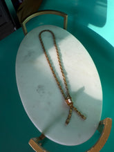 Load image into Gallery viewer, Antique Cameo Book Chain Tassle Necklace 16”
