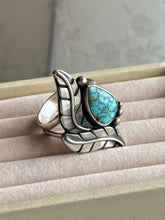 Load image into Gallery viewer, Turquoise Sterling Silver Ring Size 10
