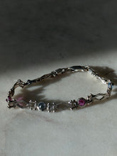 Load image into Gallery viewer, Multicolor Sterling Silver Bracelet 7”
