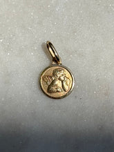 Load image into Gallery viewer, Vintage Mini Cherub 14k Gold Charm
