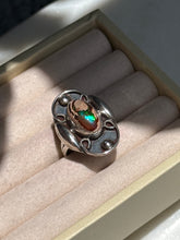 Load image into Gallery viewer, Mexico Fire Opal Sterling Silver Ring Size 7.75

