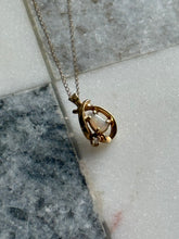 Load image into Gallery viewer, Opal &amp; Diamond 14k Gold Necklace 19”
