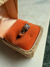 Load image into Gallery viewer, Gold Vermeil X Ring Size 7.25
